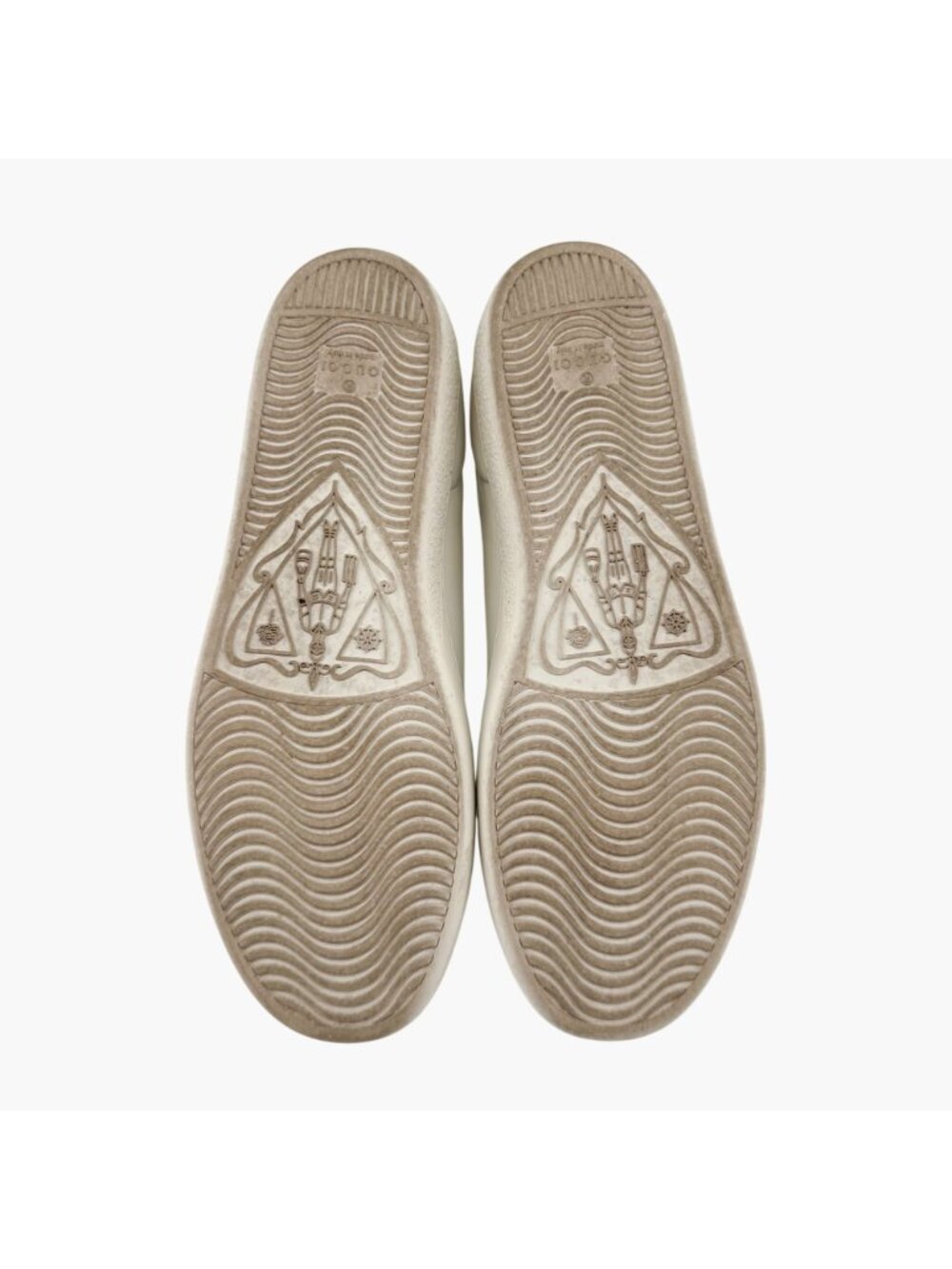 Gucci Ace GG Interlock Logo Low Top Sneakers White Leather Size 39 US 9 Women - Picture 12 of 14